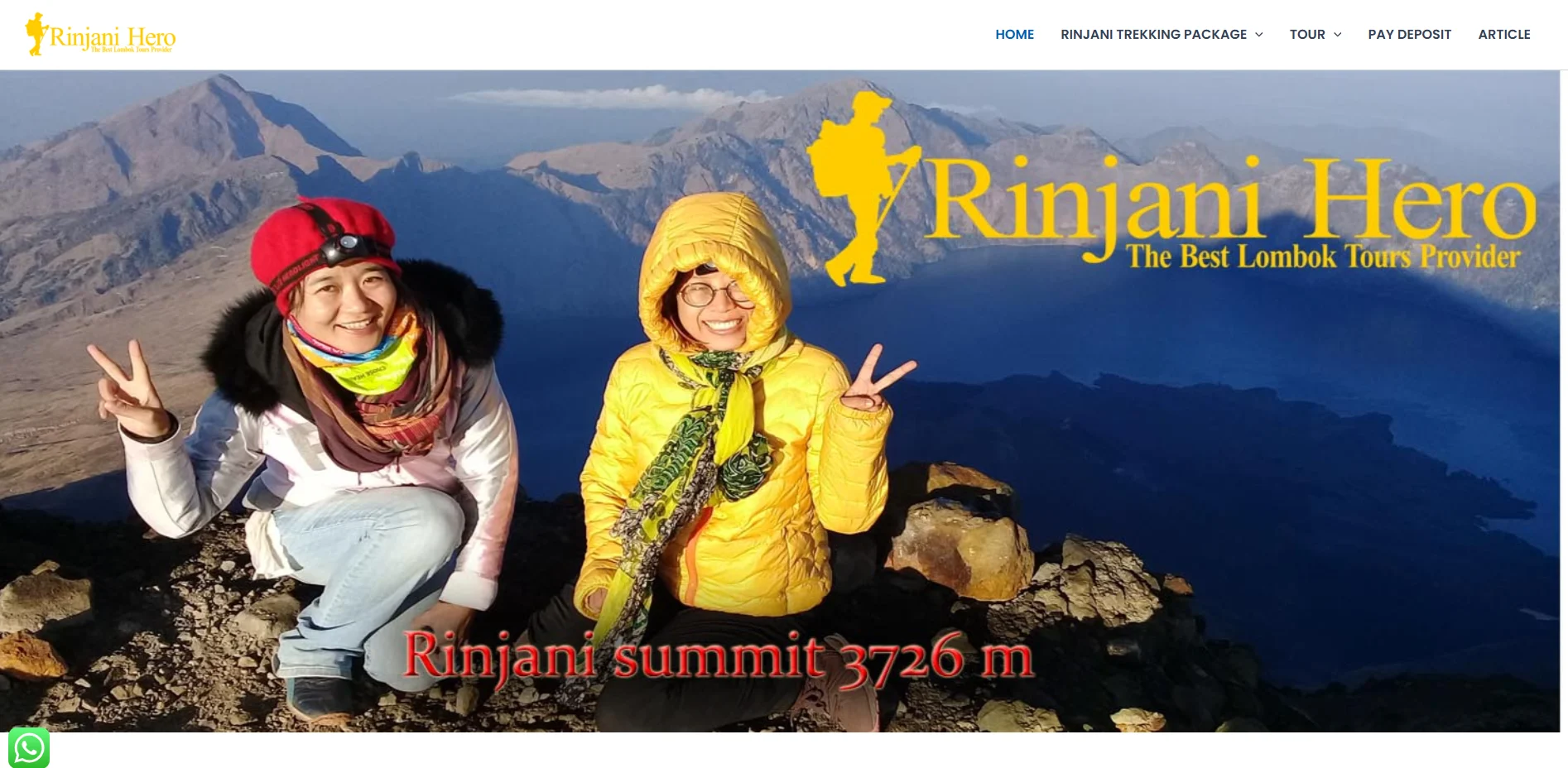 Portfolio Rinjani Hero