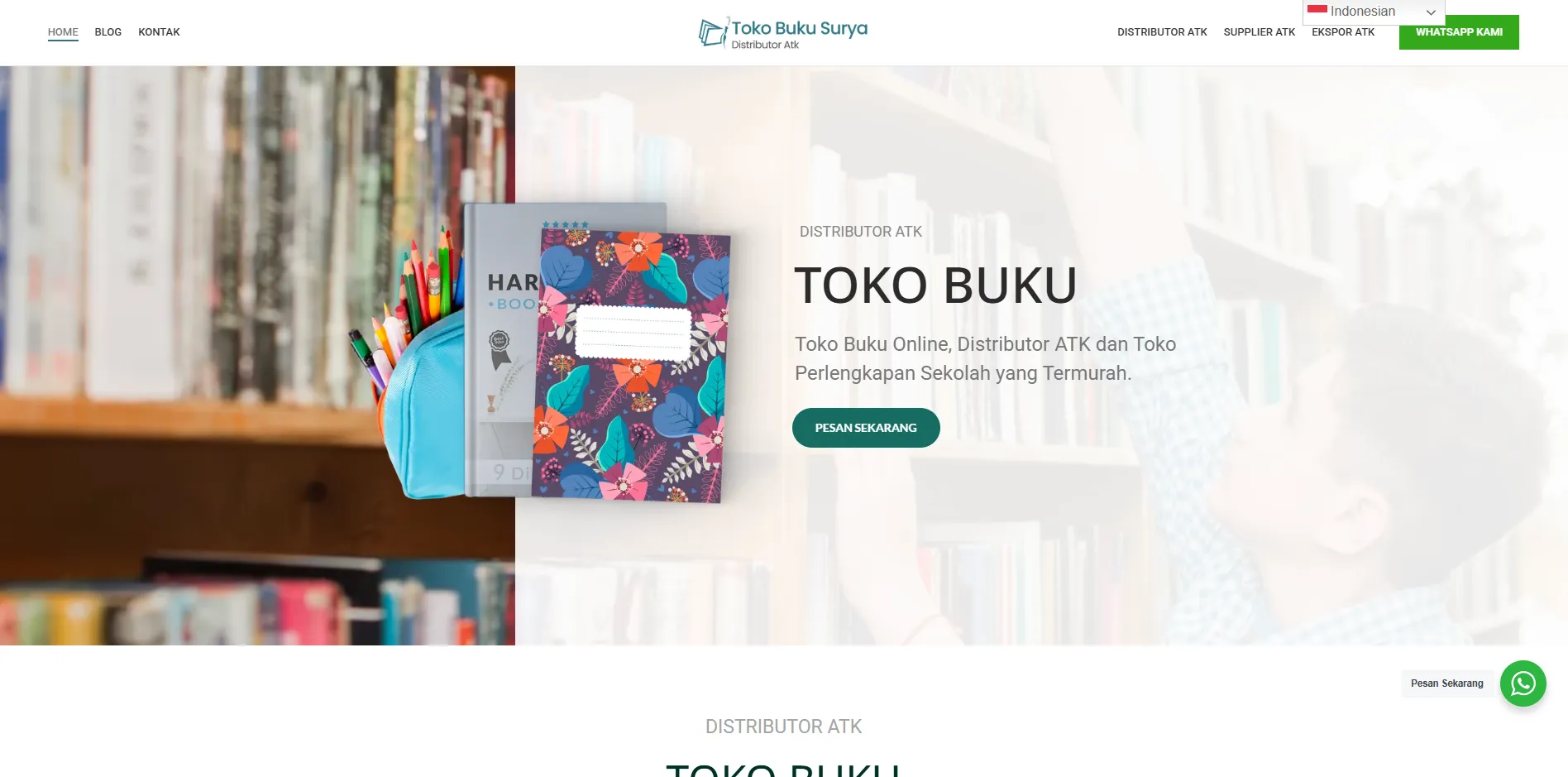 Portfolio Toko Buku Surya