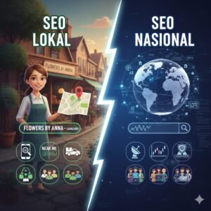 perbedaan SEO lokal dan SEO nasional