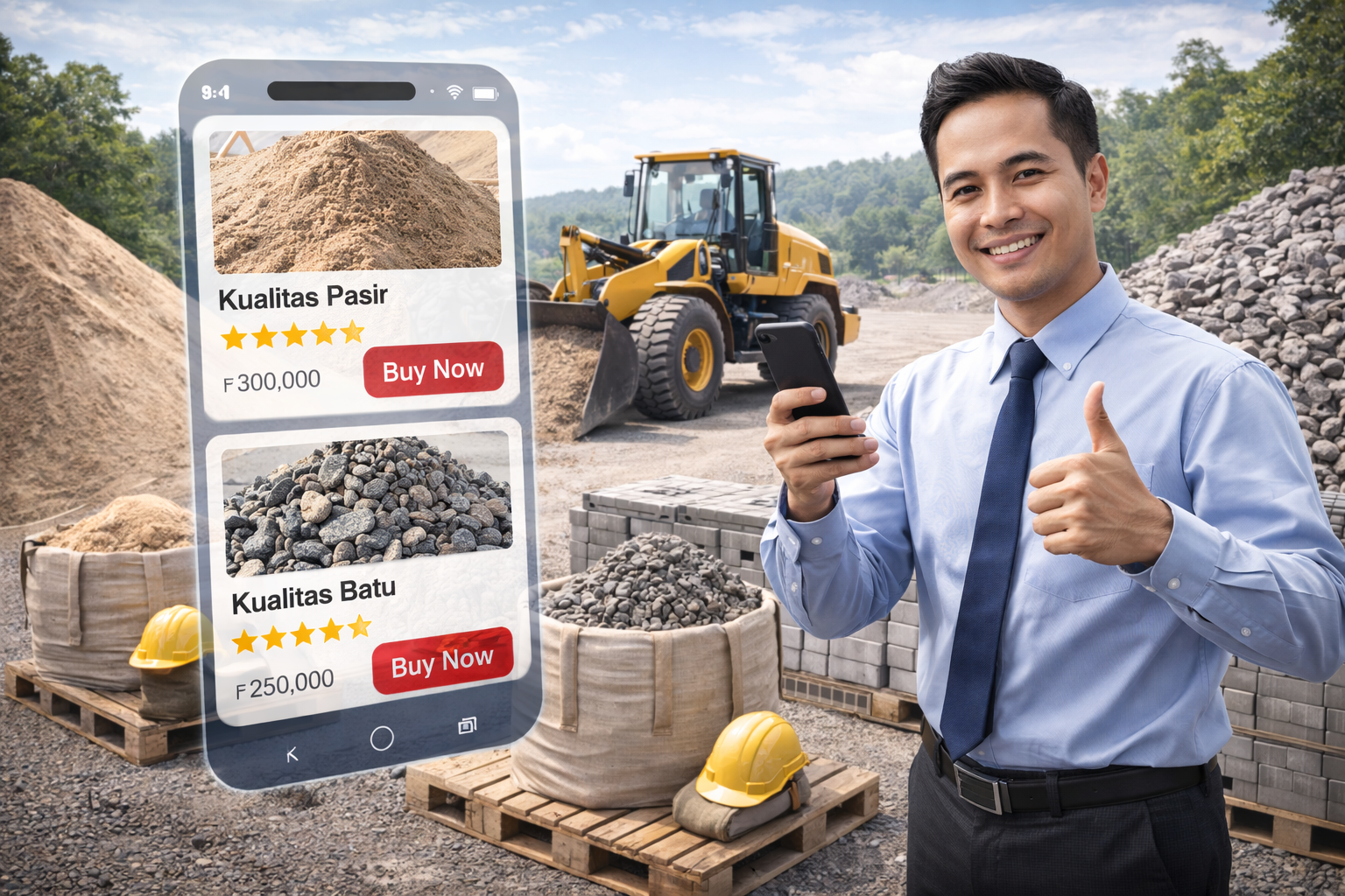 DuniaPasir.com: Cara Mudah & Aman Beli Pasir dan Batu Berkualitas dengan Harga Lebih Rendah